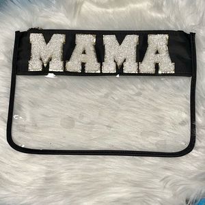 Chenille Varsity Letter MAMA Pouch
